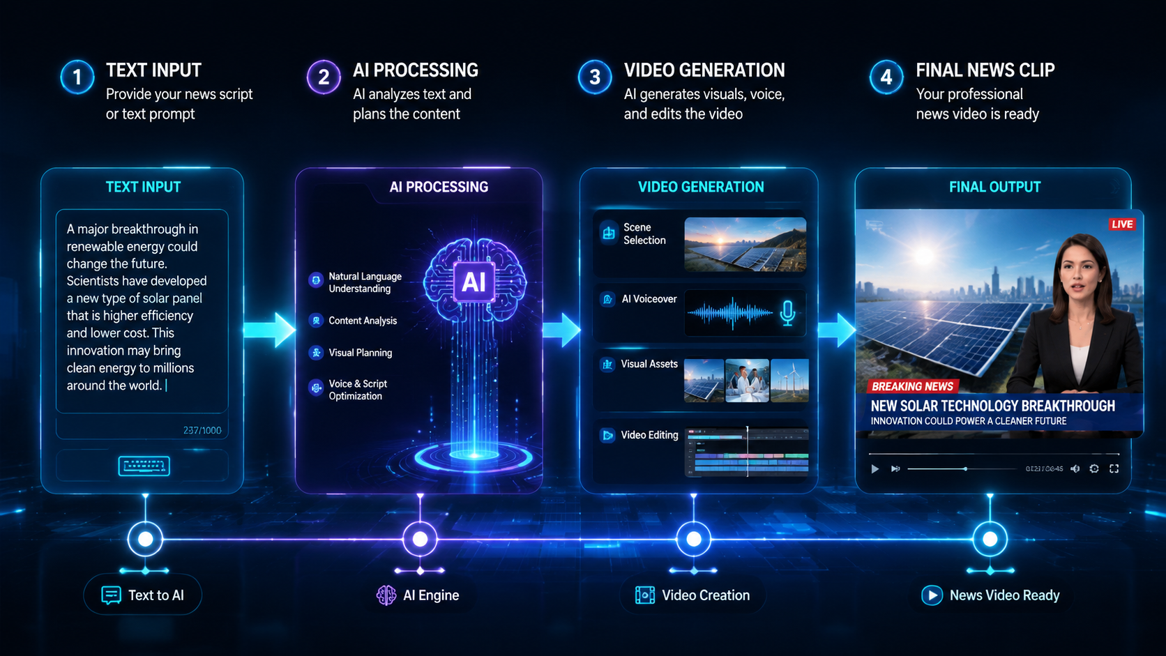 text to video ai for news clips workflow