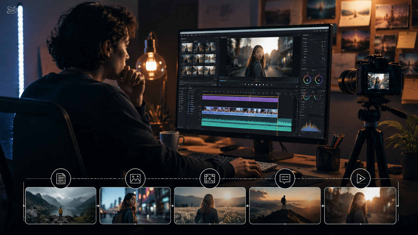 how to create ai videos with captions workflow