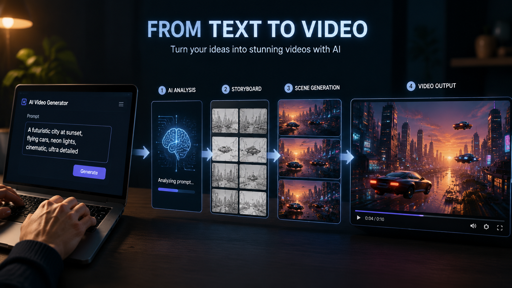 top free text to video ai tools workflow