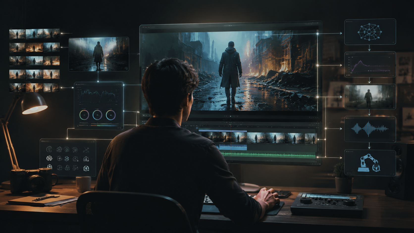 ai video editing for short films workflow