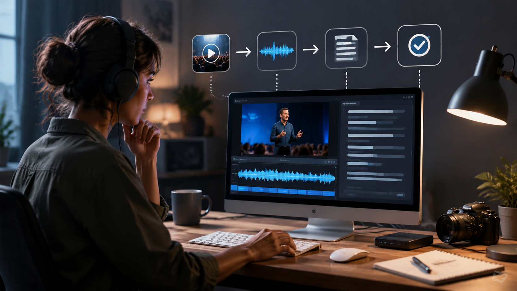 best ai tool for video transcription workflow