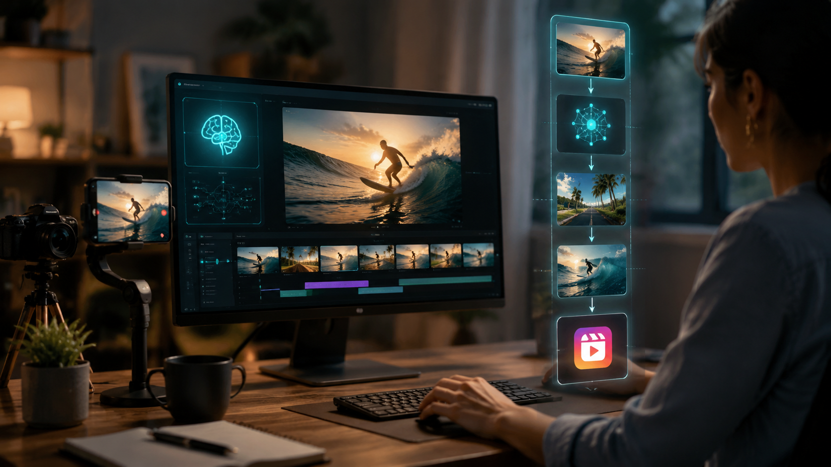 ai video generator for facebook reels workflow