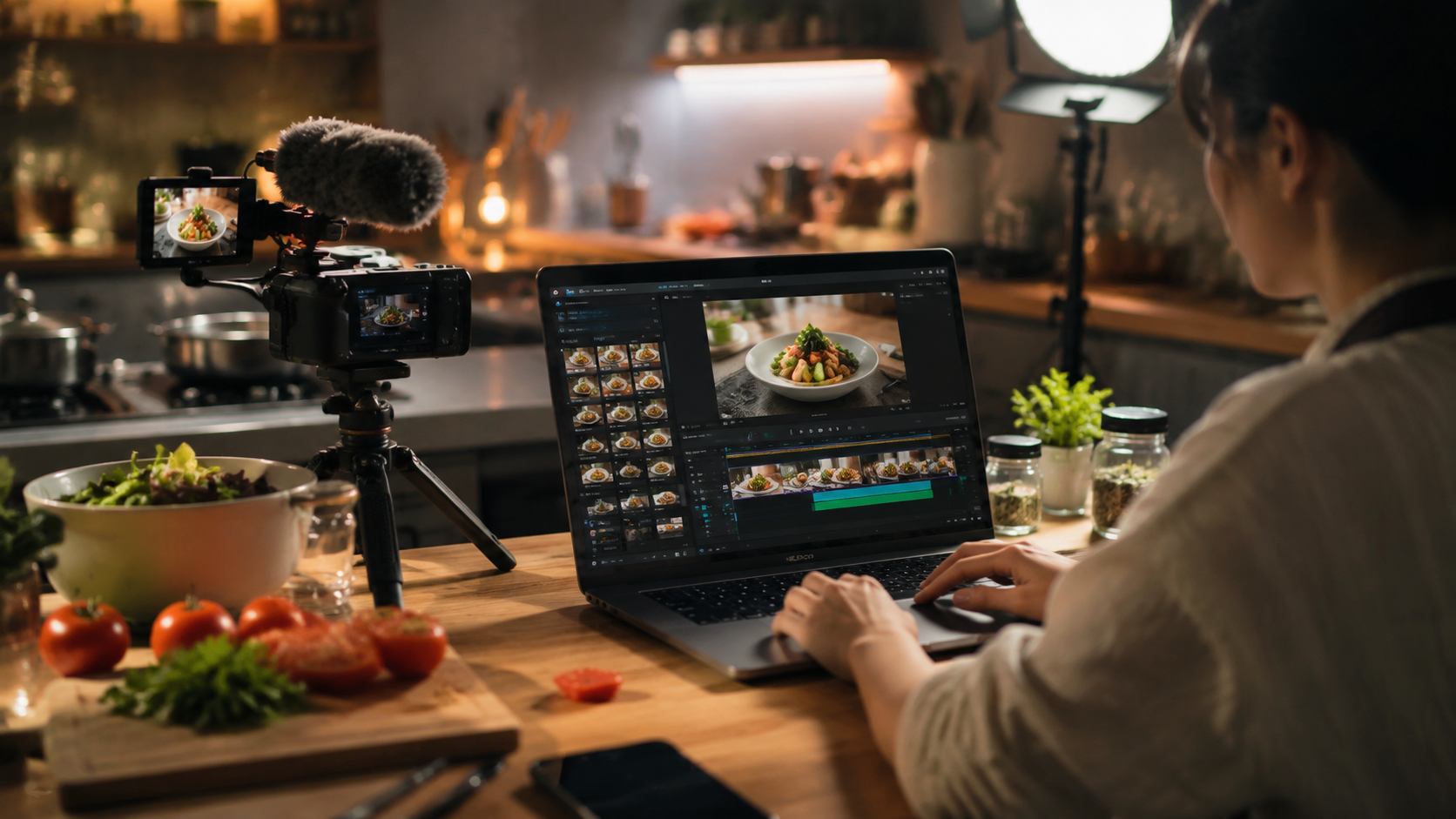ai video editing for food bloggers workflow