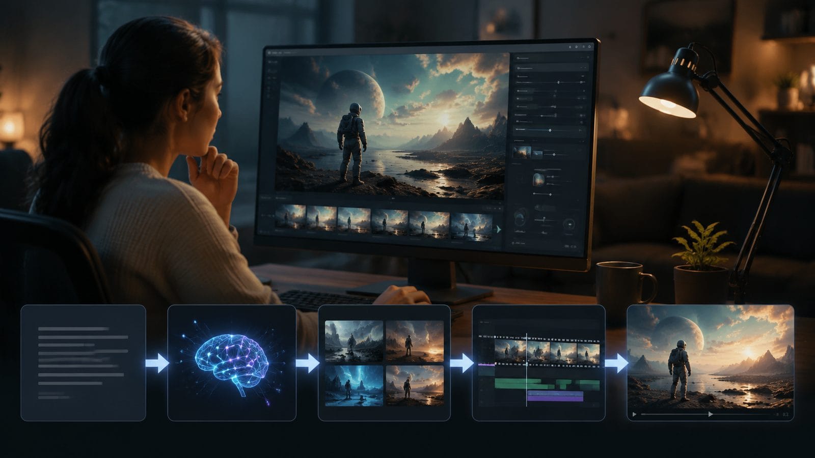 turn text into video with ai workflow