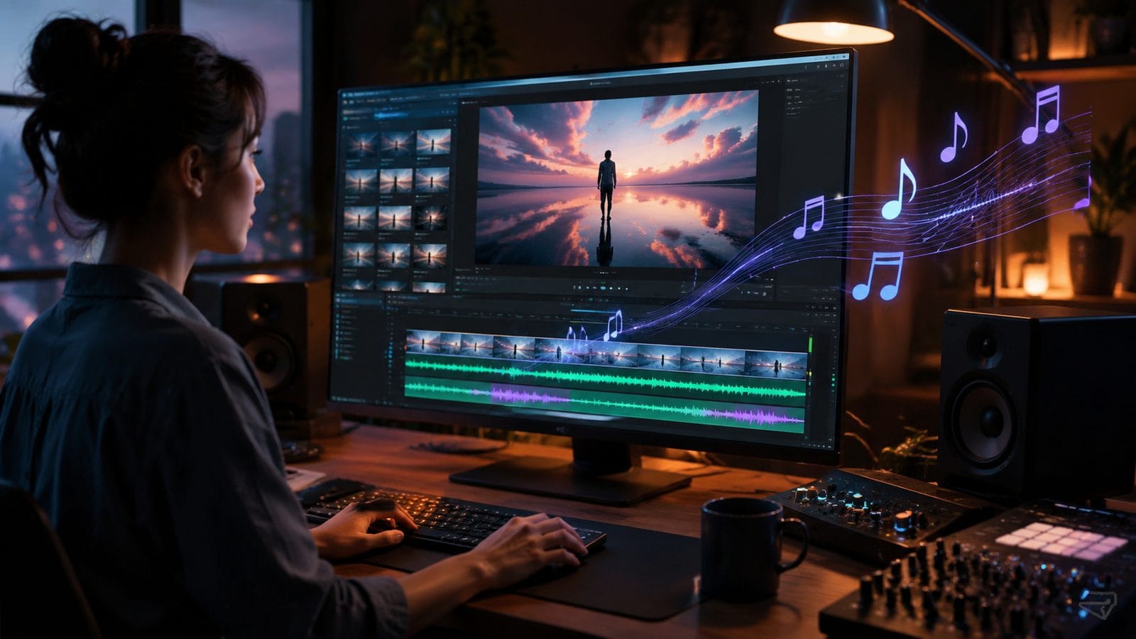 how to add music to ai video workflow