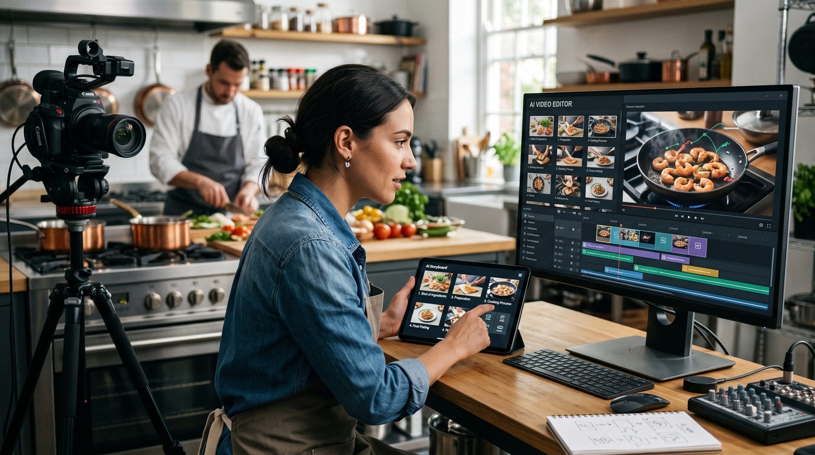 ai video generator for cooking channels workflow