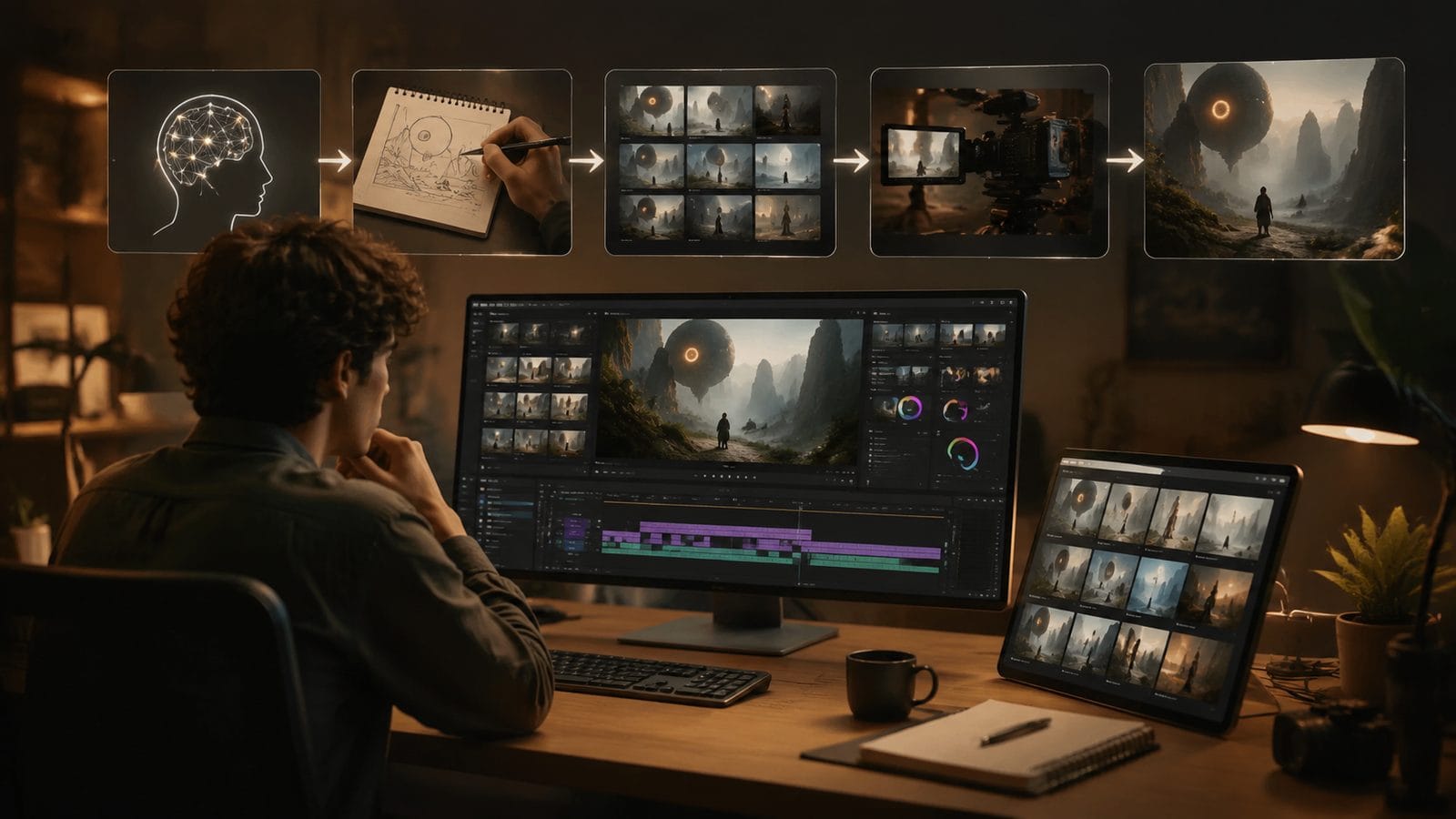how to create ai videos from text scripts workflow