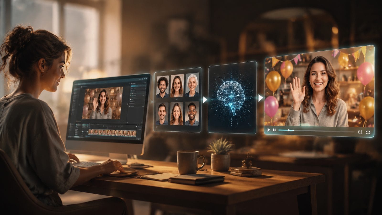 ai video generator for personalized greetings workflow