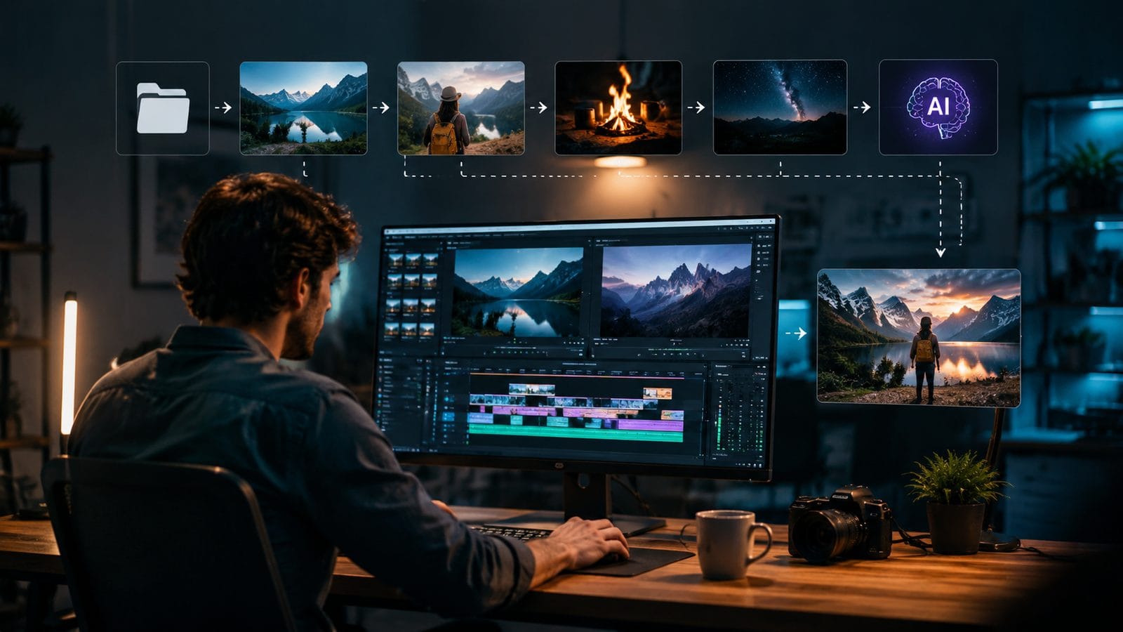 ai video editing software free trial workflow