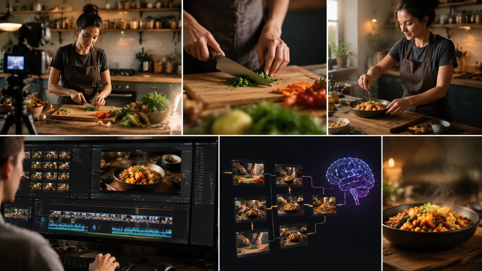 ai video editing for cooking channels workflow