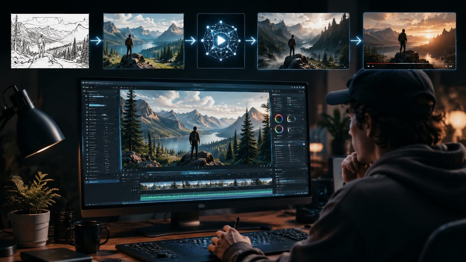 how to make ai-generated videos from text workflow