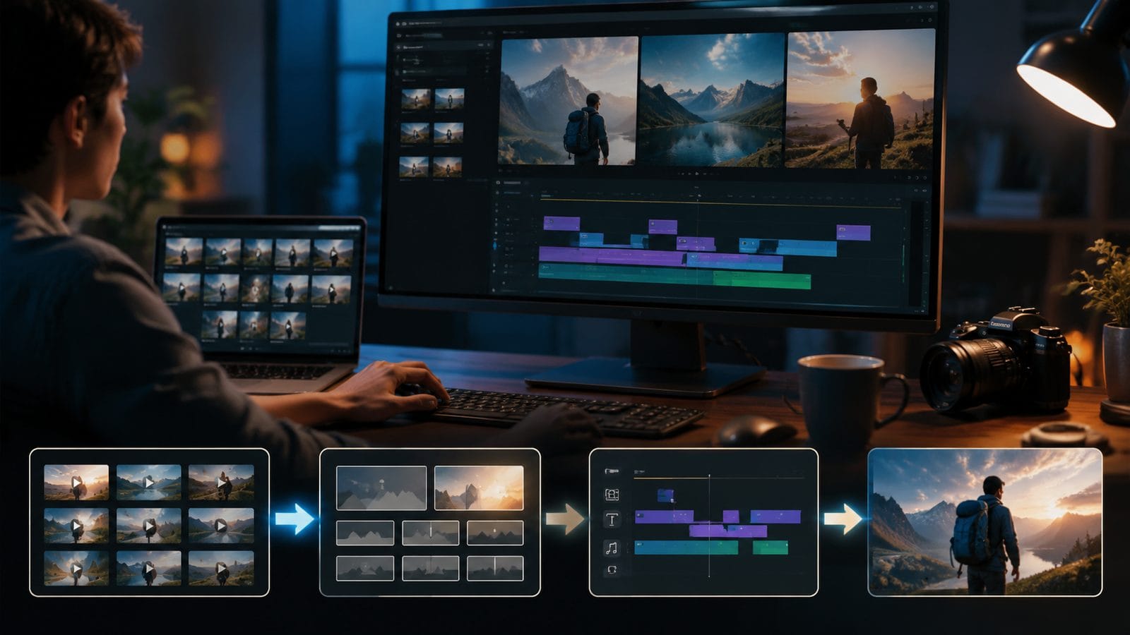 ai video editing tools with templates workflow
