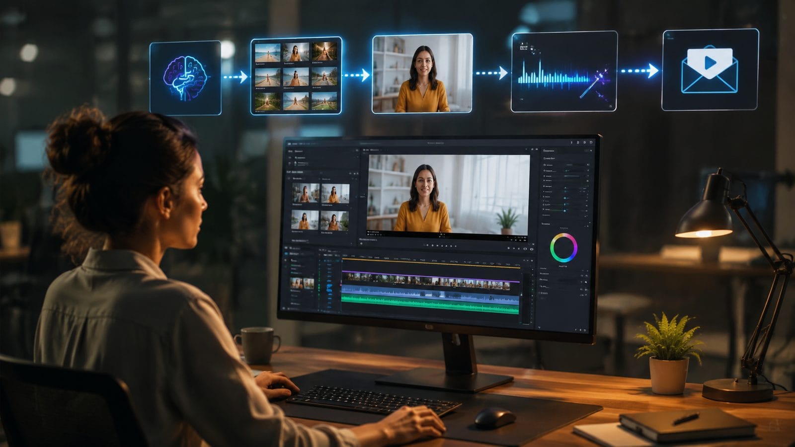 ai video editing for email marketing workflow