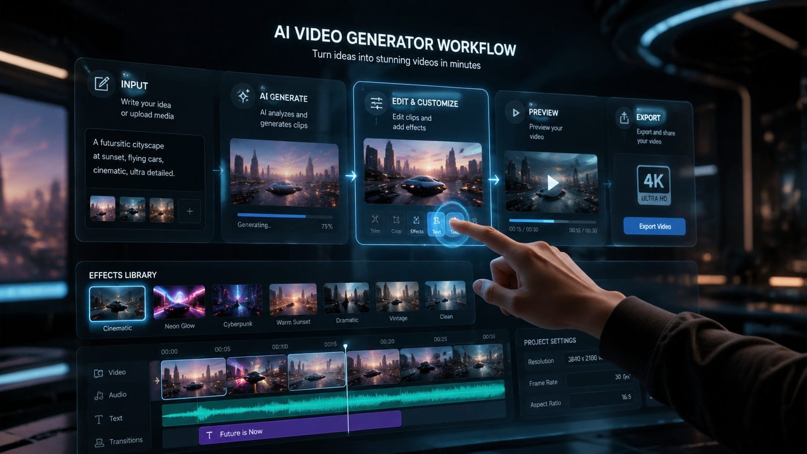 best free ai video generator tools workflow