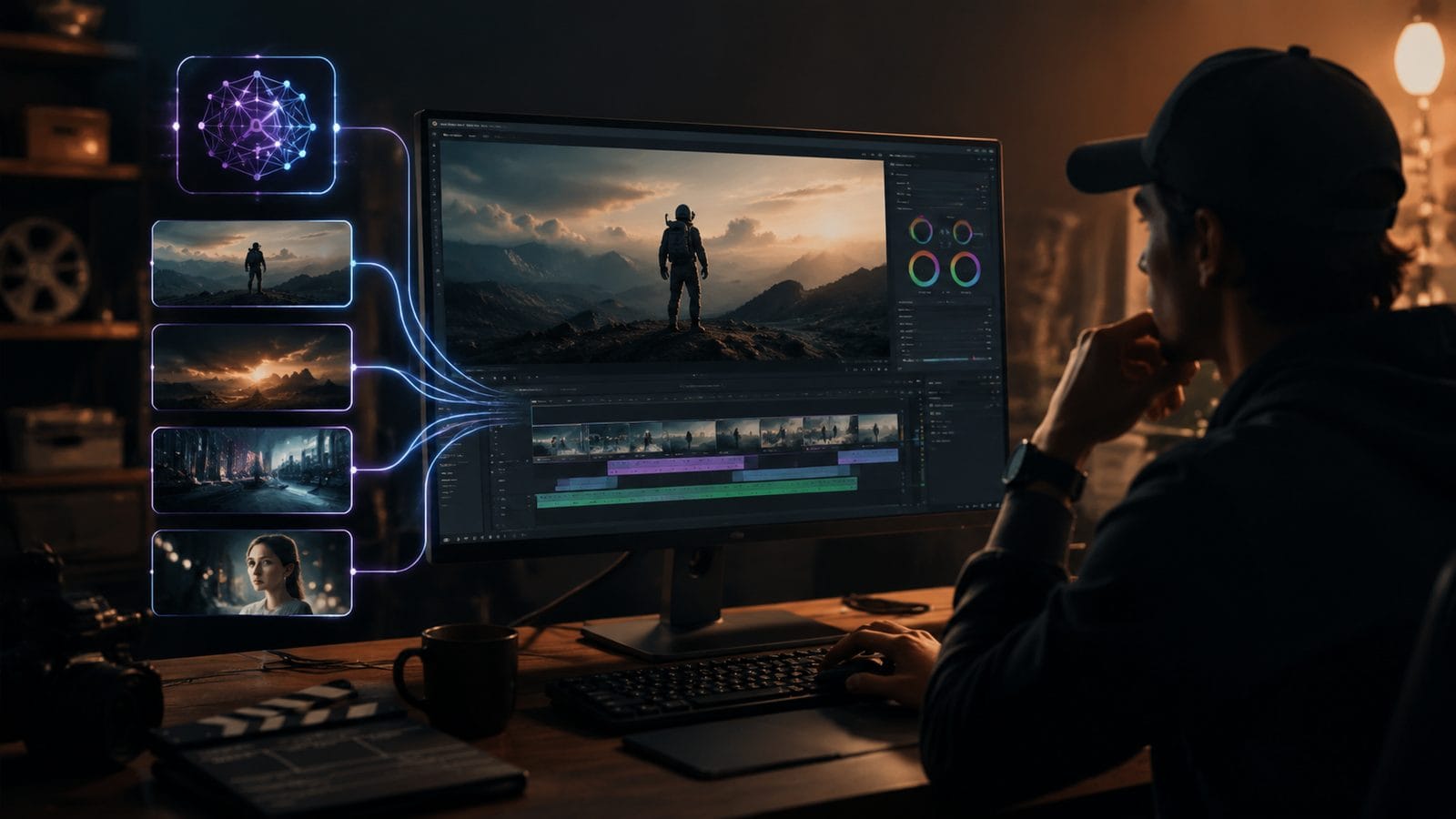 ai video editing for cinematic effects workflow