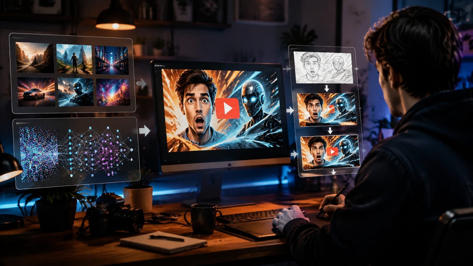 how to create video thumbnails with ai workflow