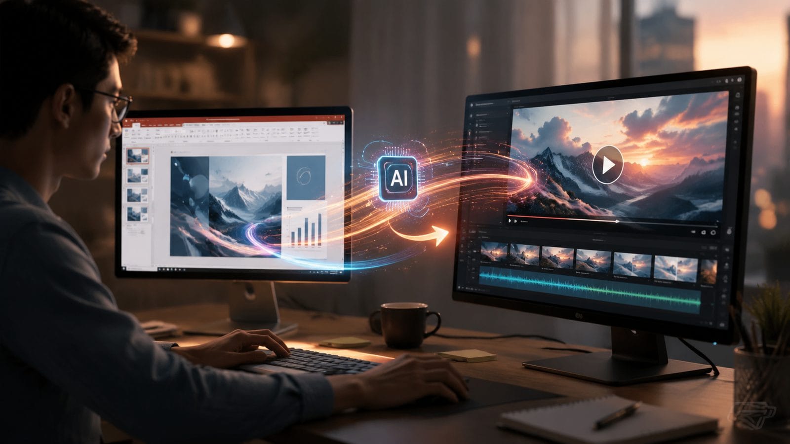how to generate video from powerpoint with ai workflow