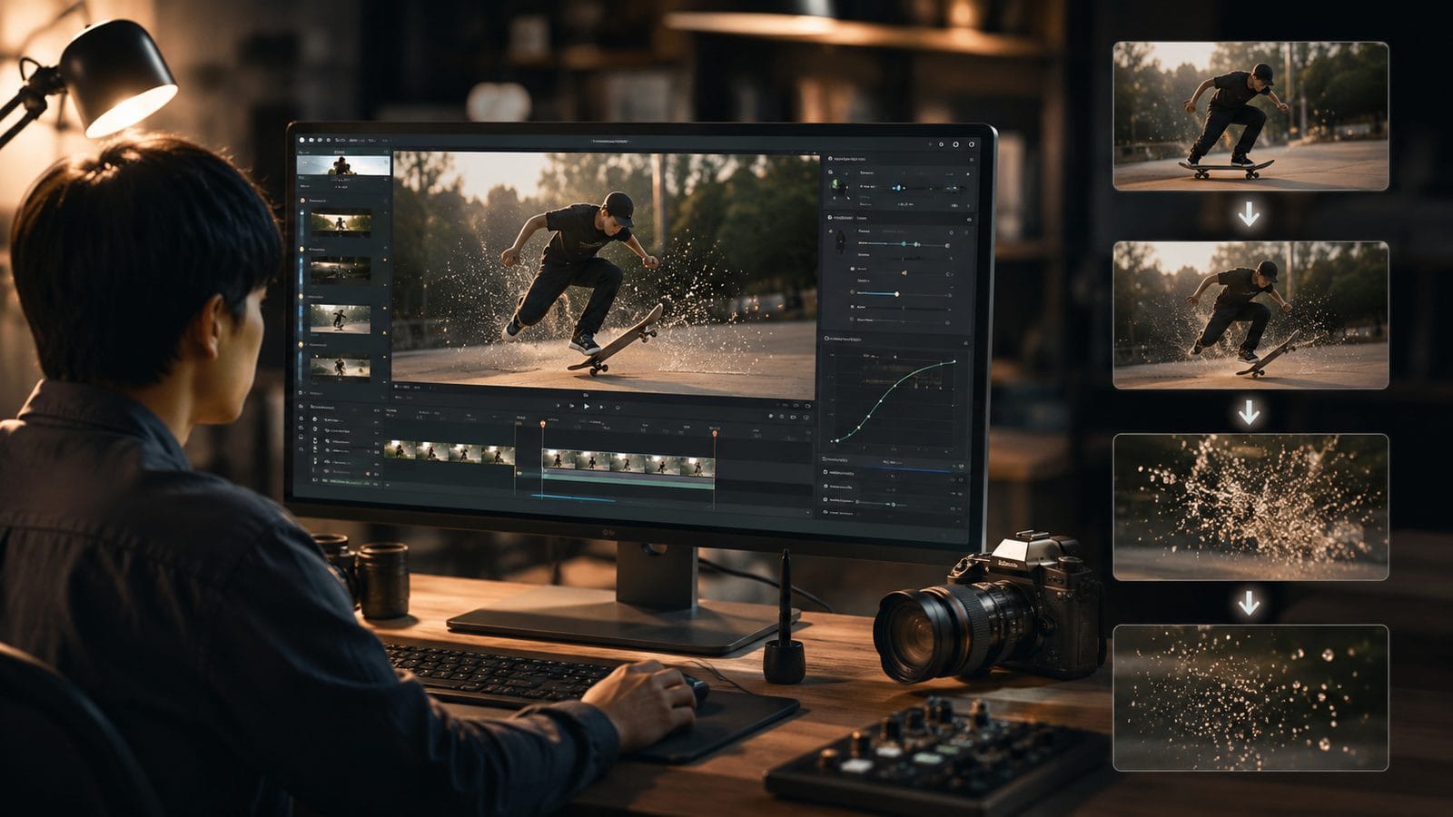 ai video editing for slow motion effects workflow