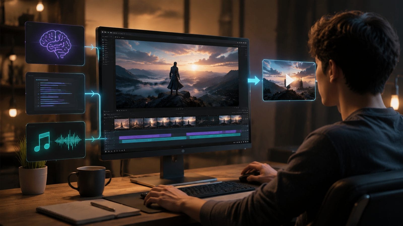 text to video ai with royalty-free music workflow