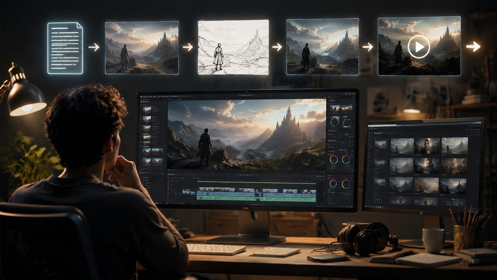 how to create ai videos from text workflow