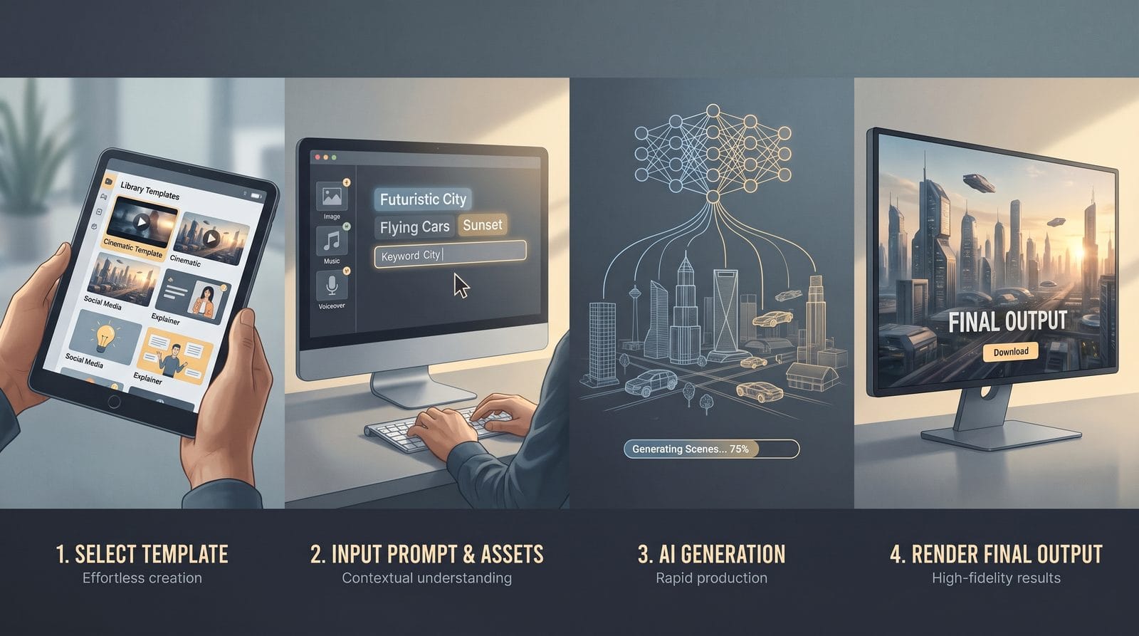 how to create ai videos free workflow