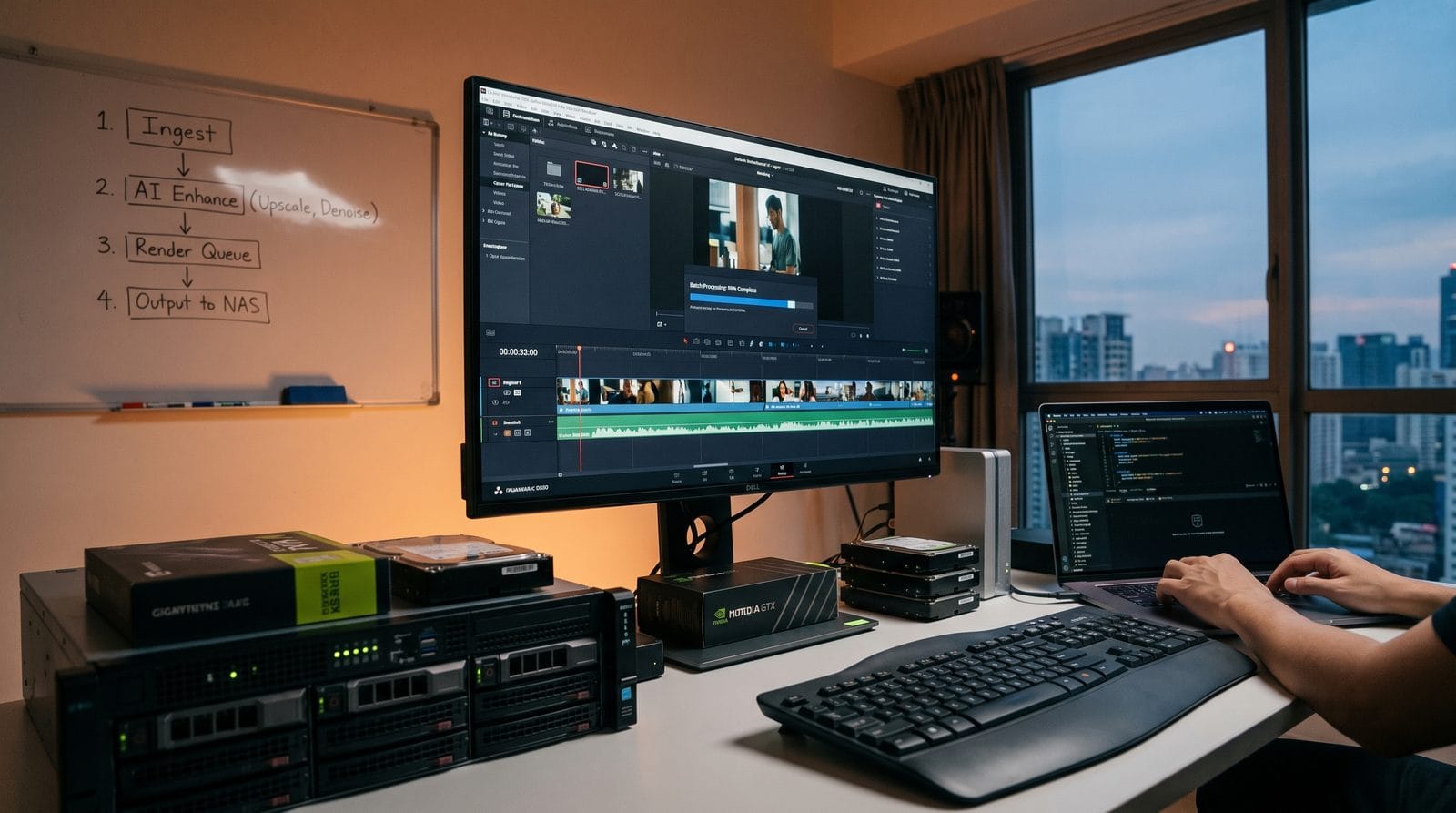 how to batch process ai videos workflow