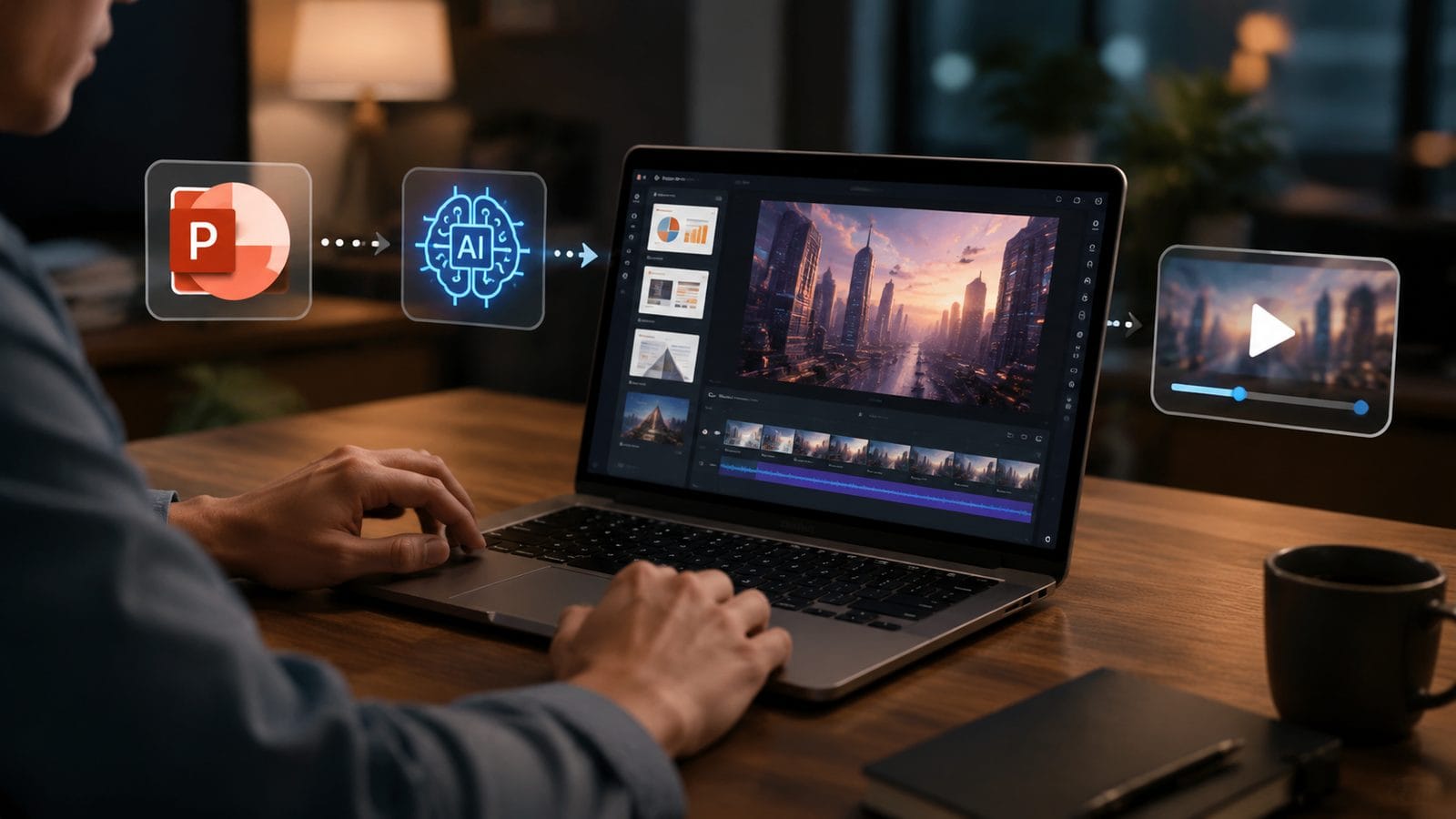 how to make ai videos from powerpoint workflow