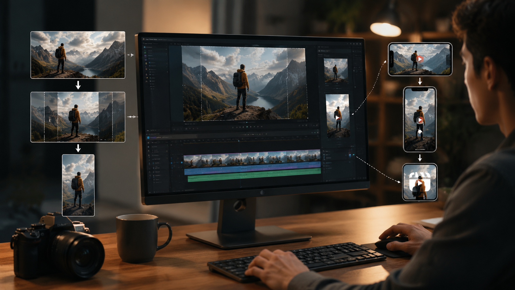 how to resize videos with ai editing workflow