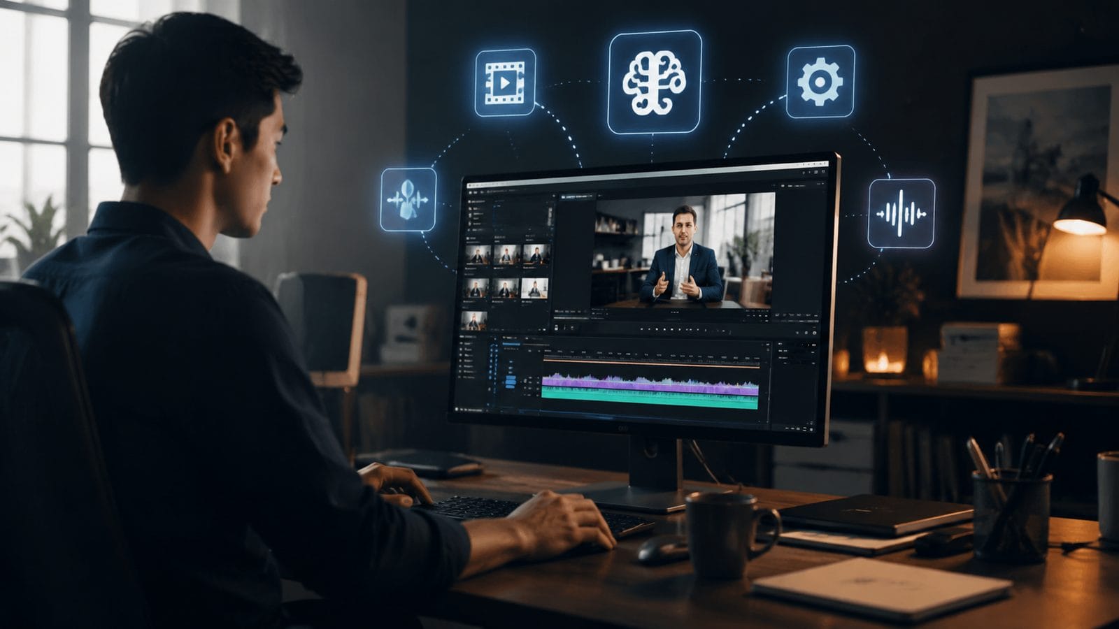 ai video editing for linkedin content workflow