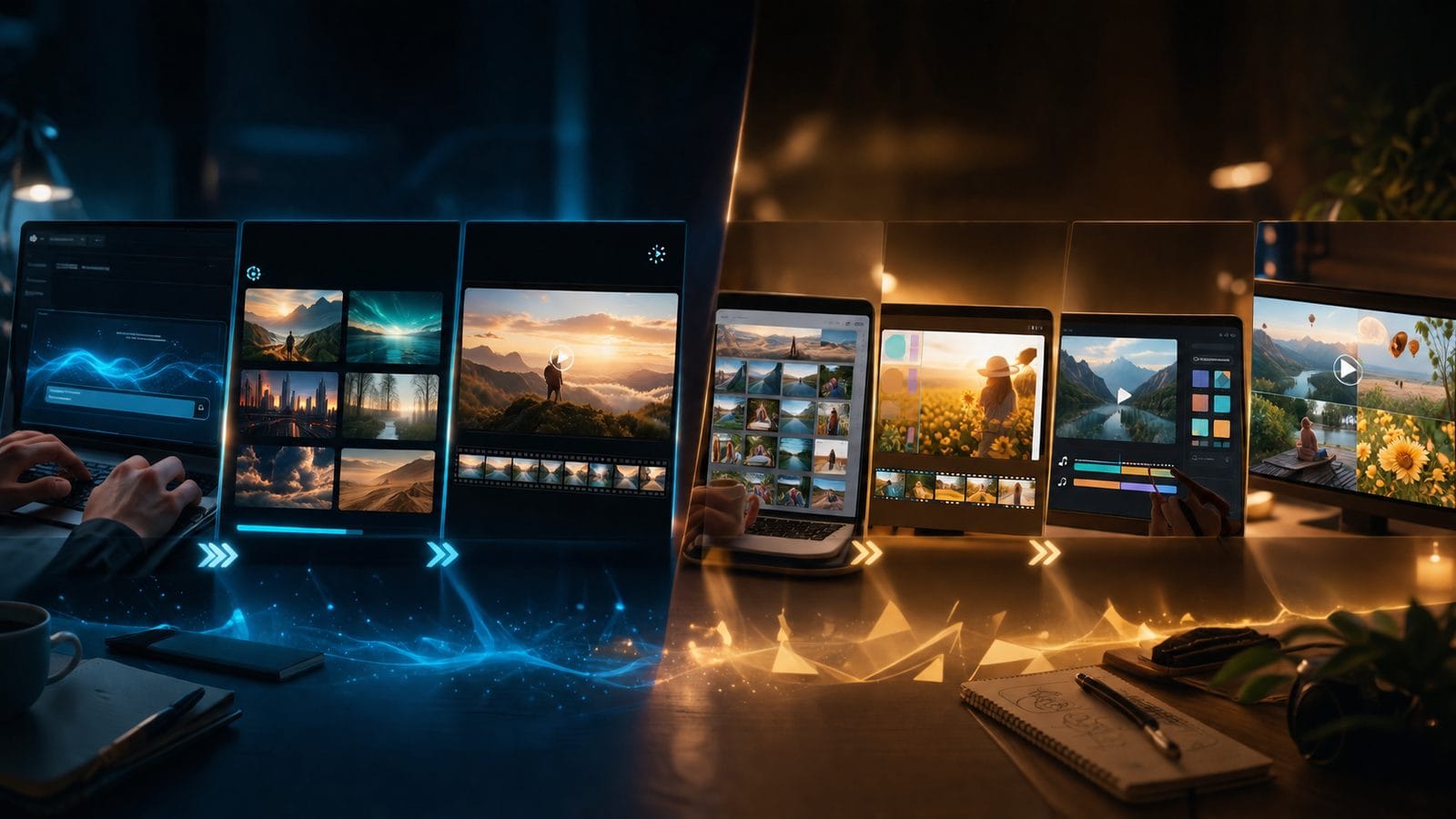 text to video ai vs animoto workflow
