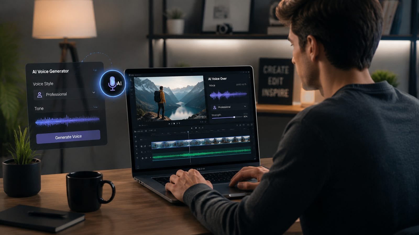 how to add voice to ai video workflow