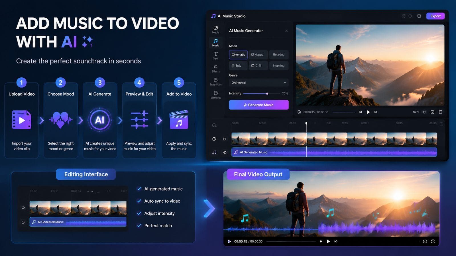 how to add music to videos with ai workflow