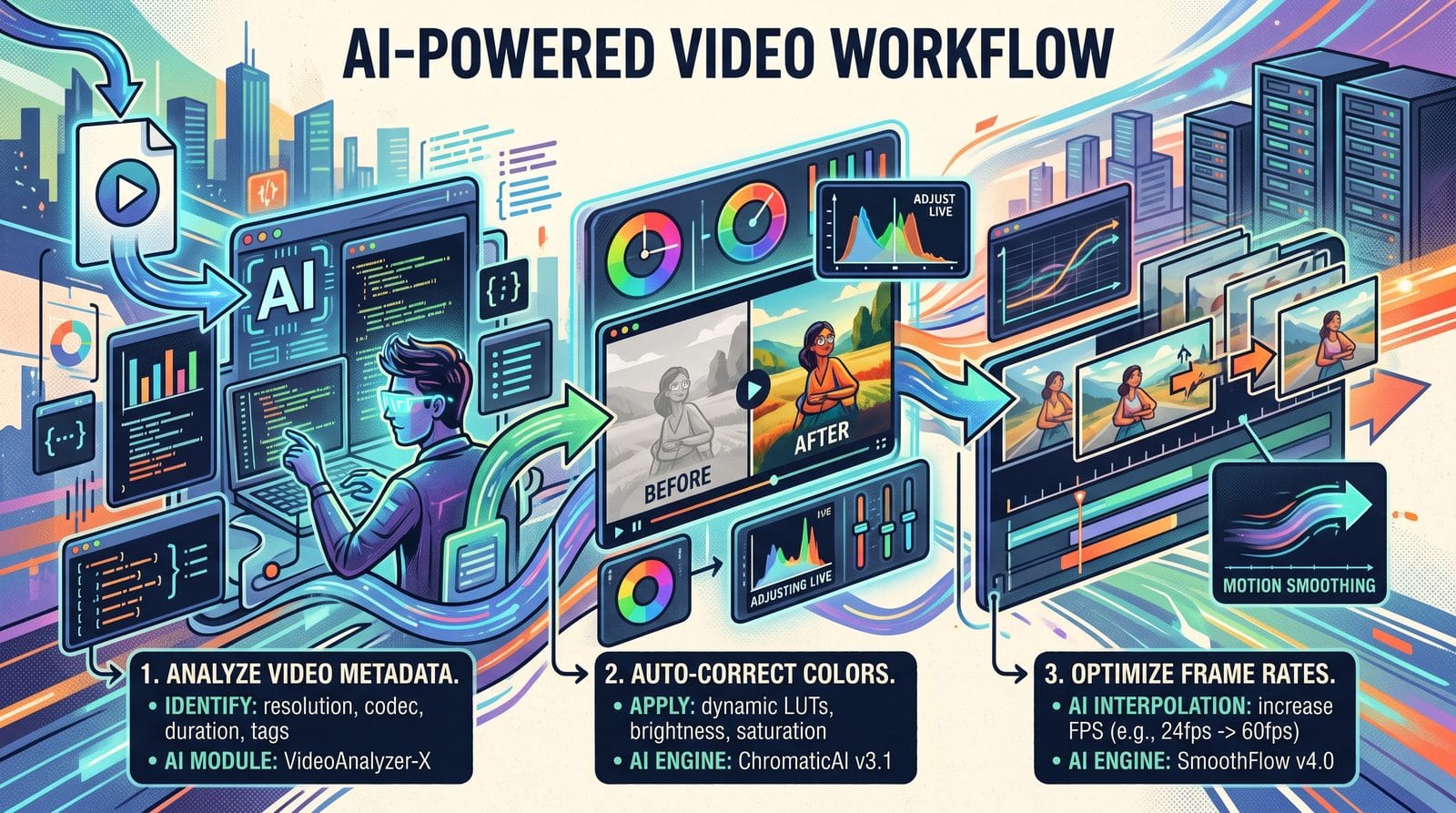 how to optimize videos with ai workflow