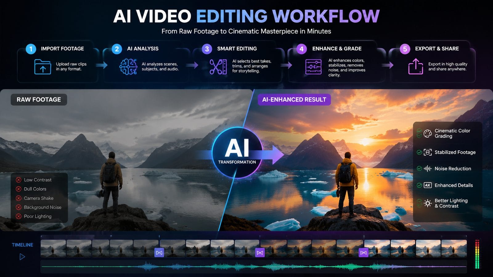 how to edit videos using ai for free workflow