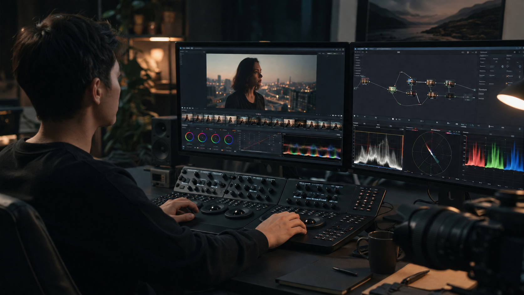 how to use ai for video color correction workflow