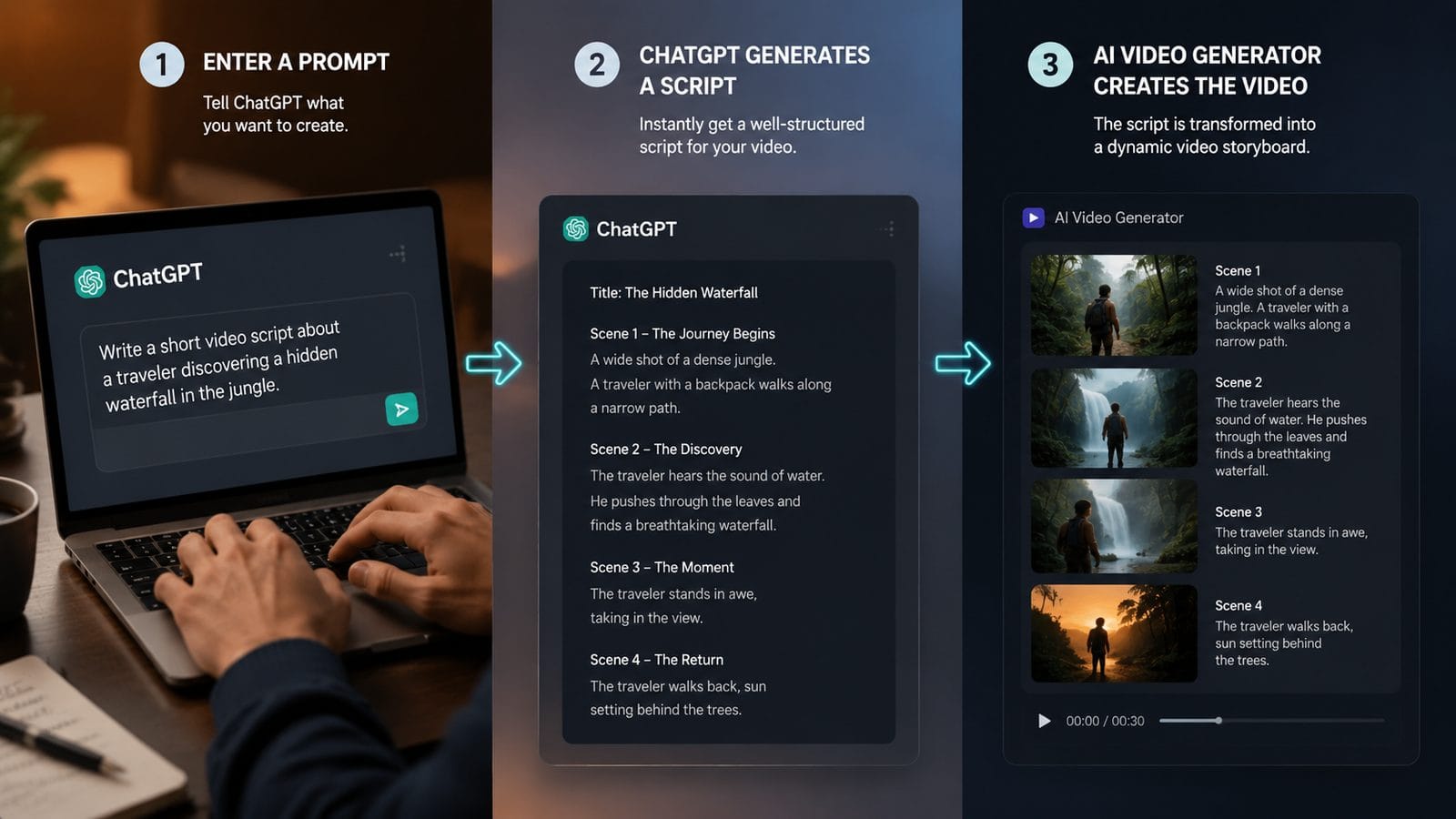 integrating chatgpt with ai video generators workflow