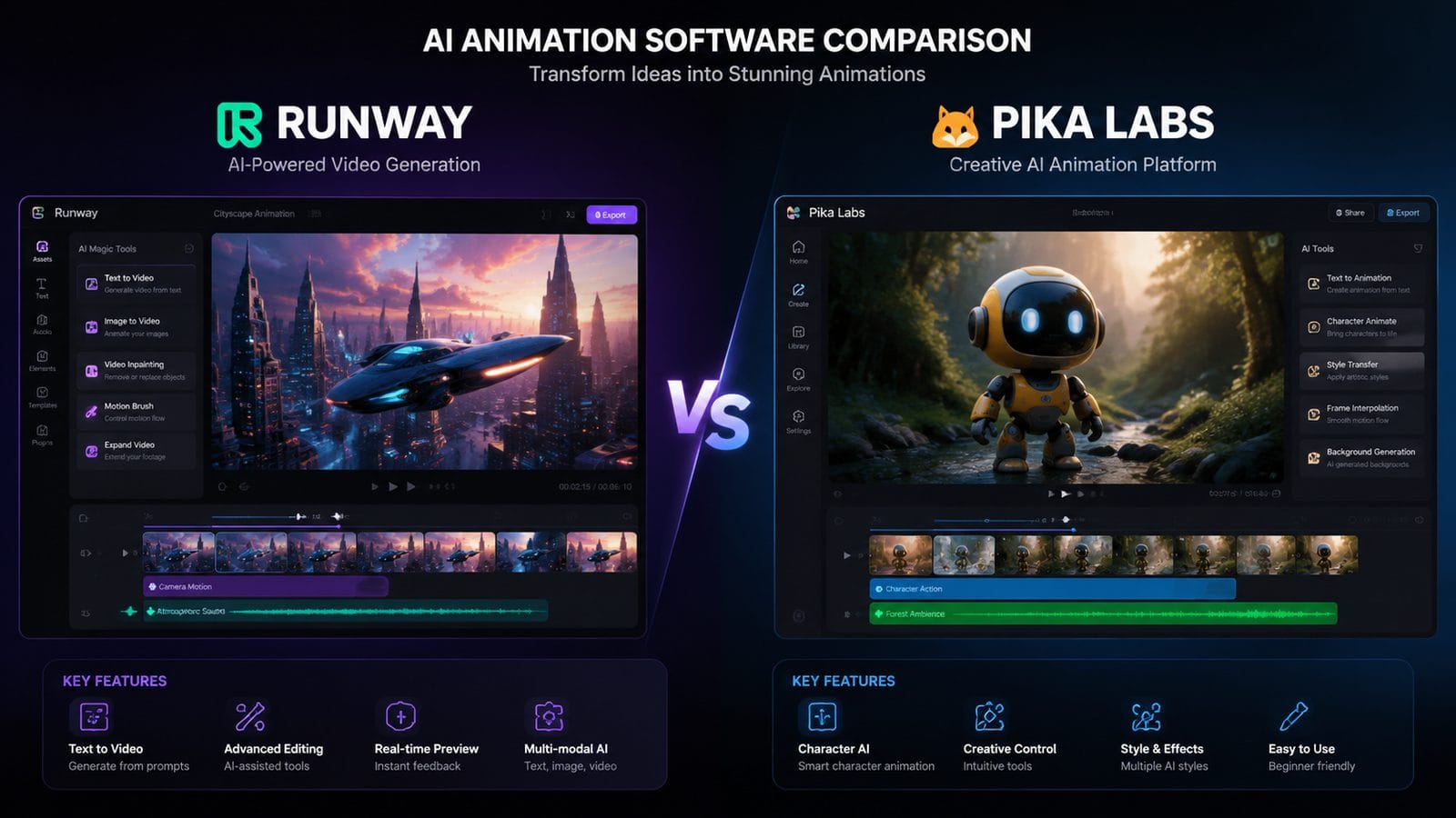 ai animation software comparison 2026 workflow