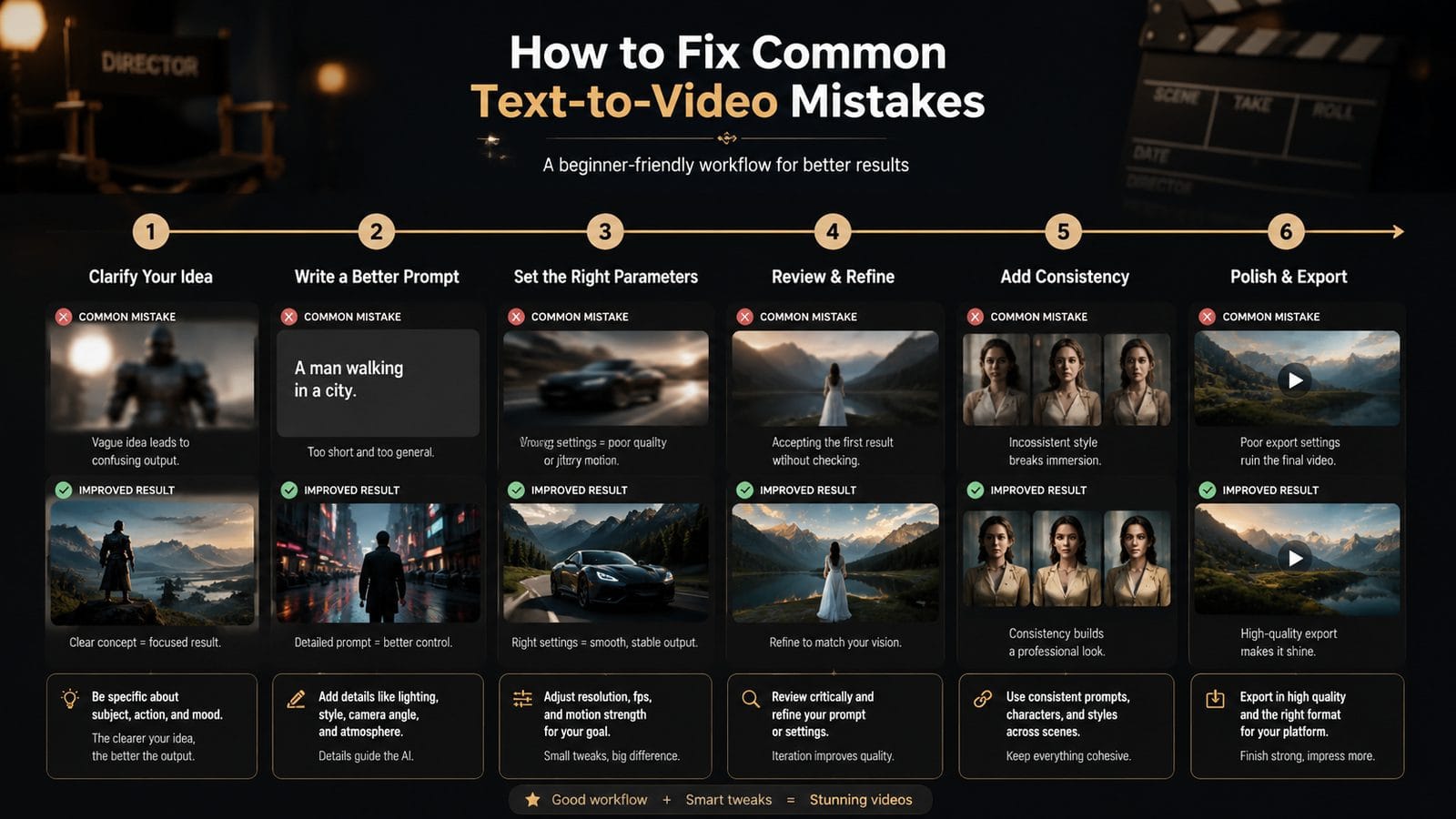 top mistakes beginners make with text to video workflow