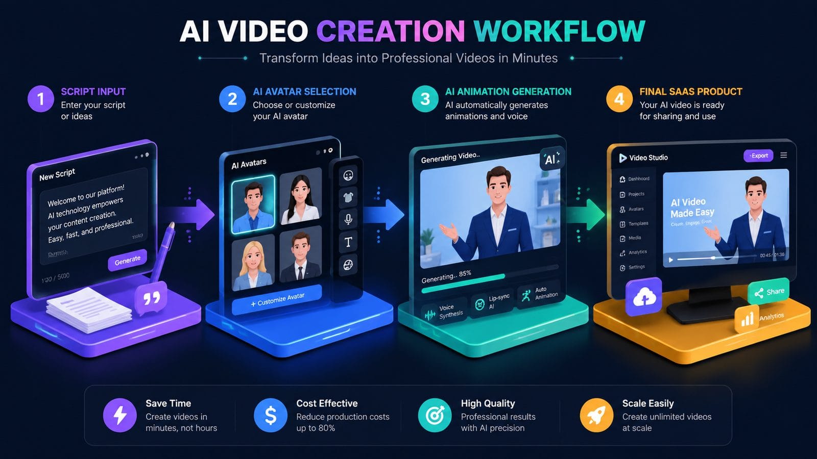 ai explainer videos for saas workflow