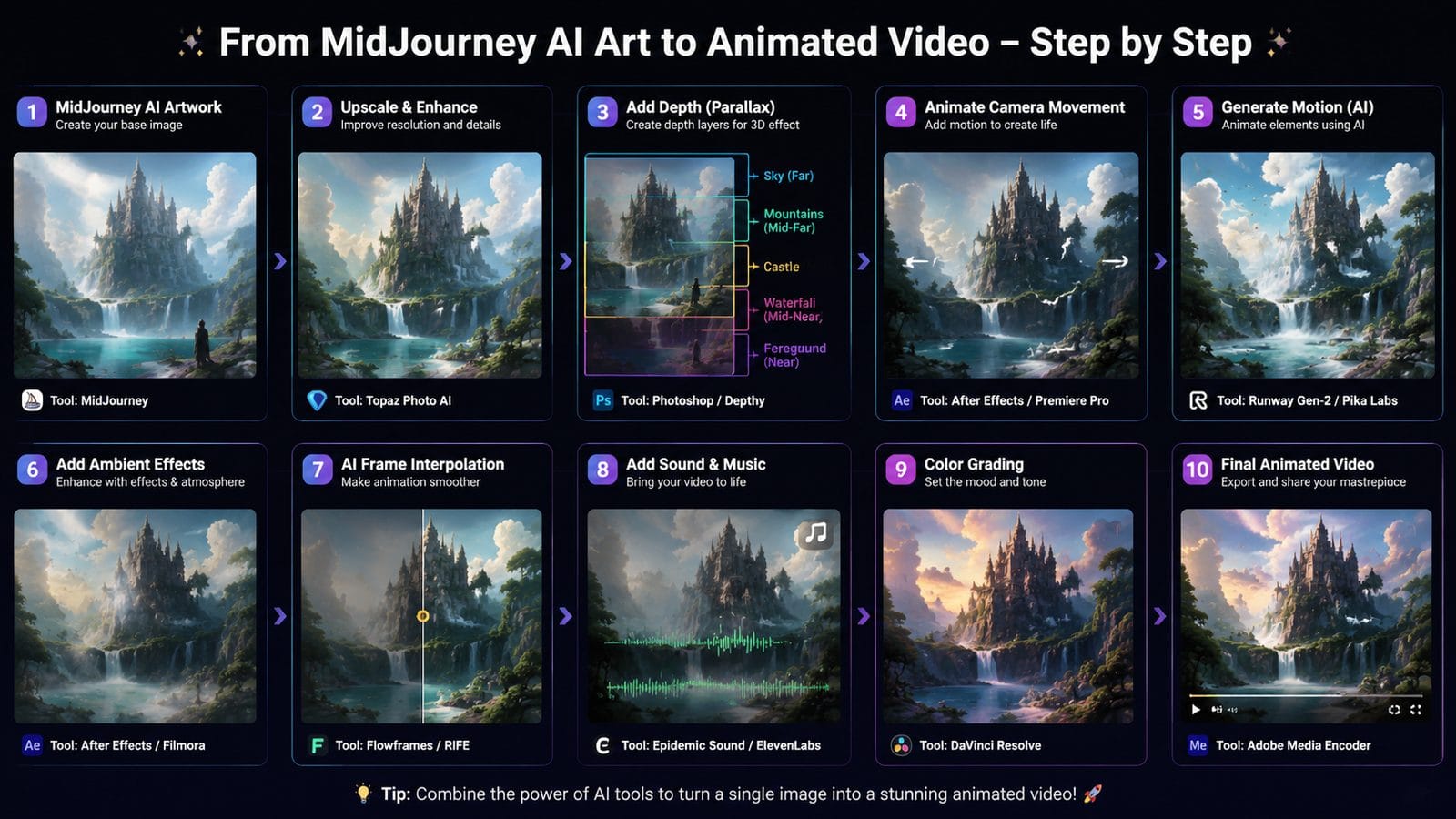 combining midjourney with video ai workflow