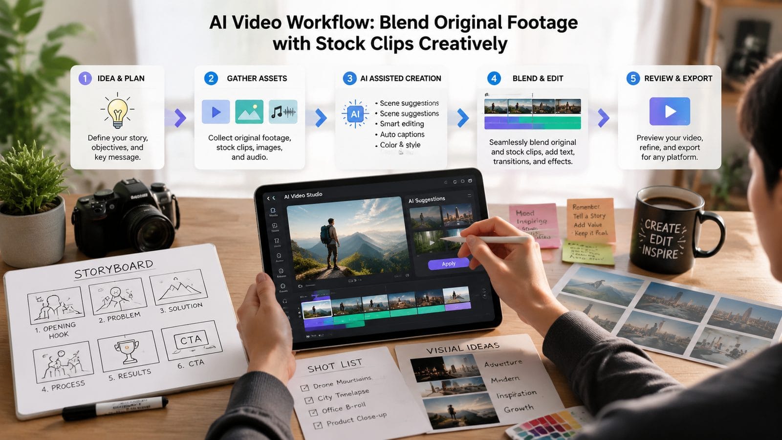 overusing stock footage in ai videos workflow