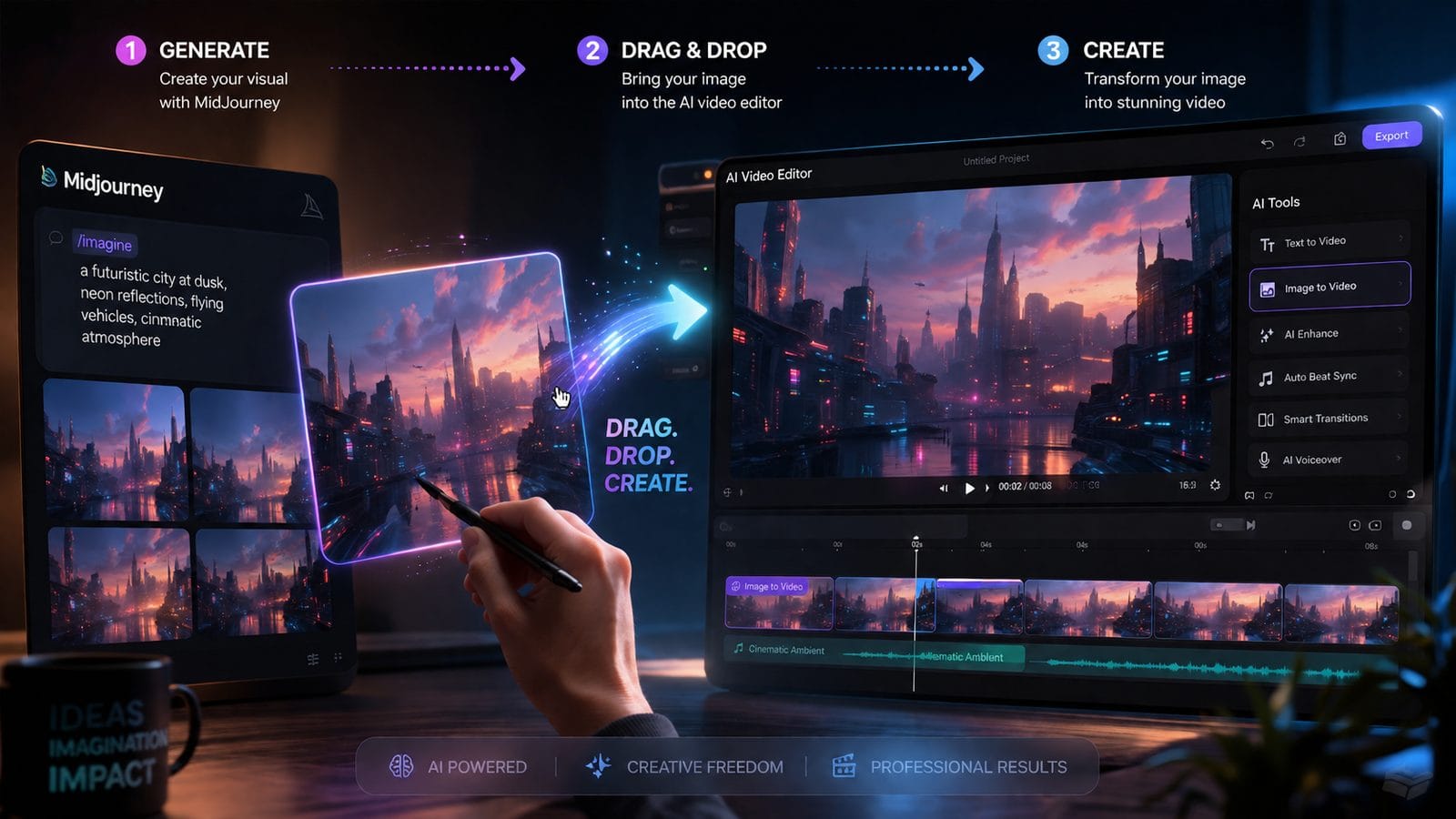 connecting midjourney to ai video pipeline workflow