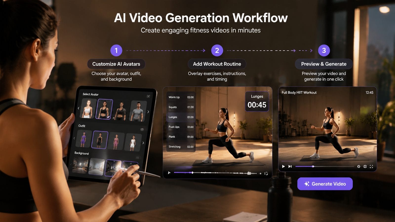 ai video generation for fitness instructors workflow