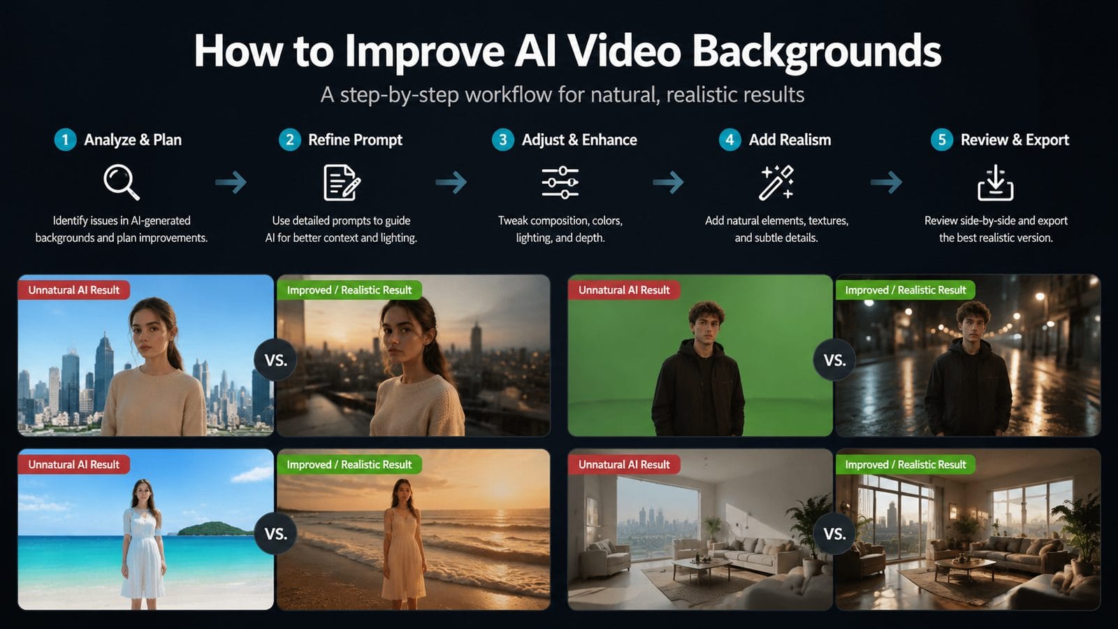 why ai video backgrounds look unnatural workflow