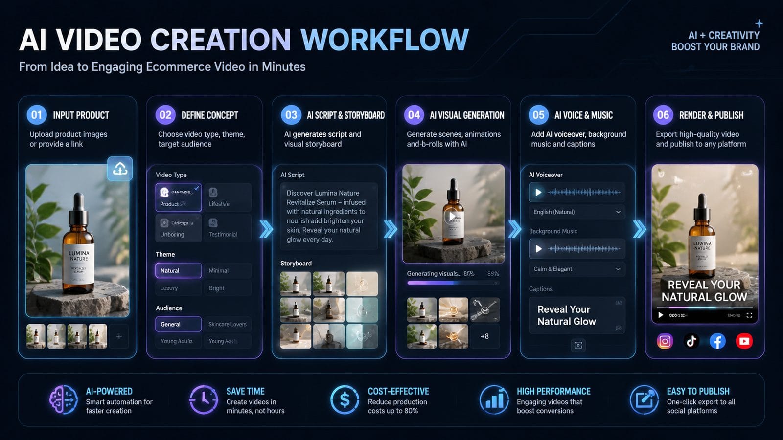 ai video marketing for ecommerce brands workflow