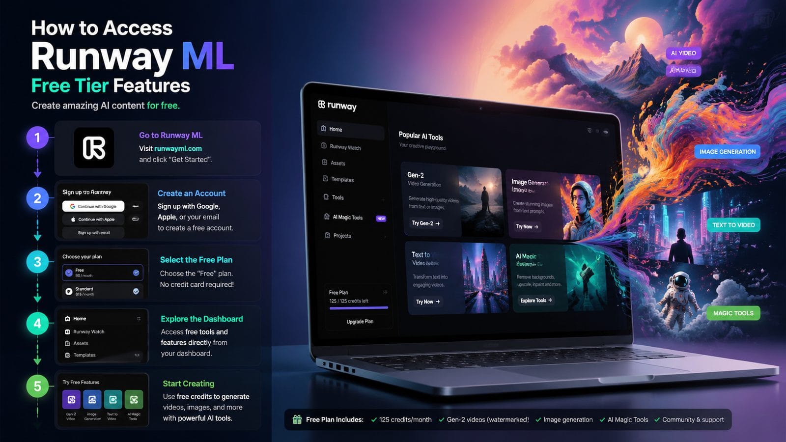 pricing of runway ml free tier workflow