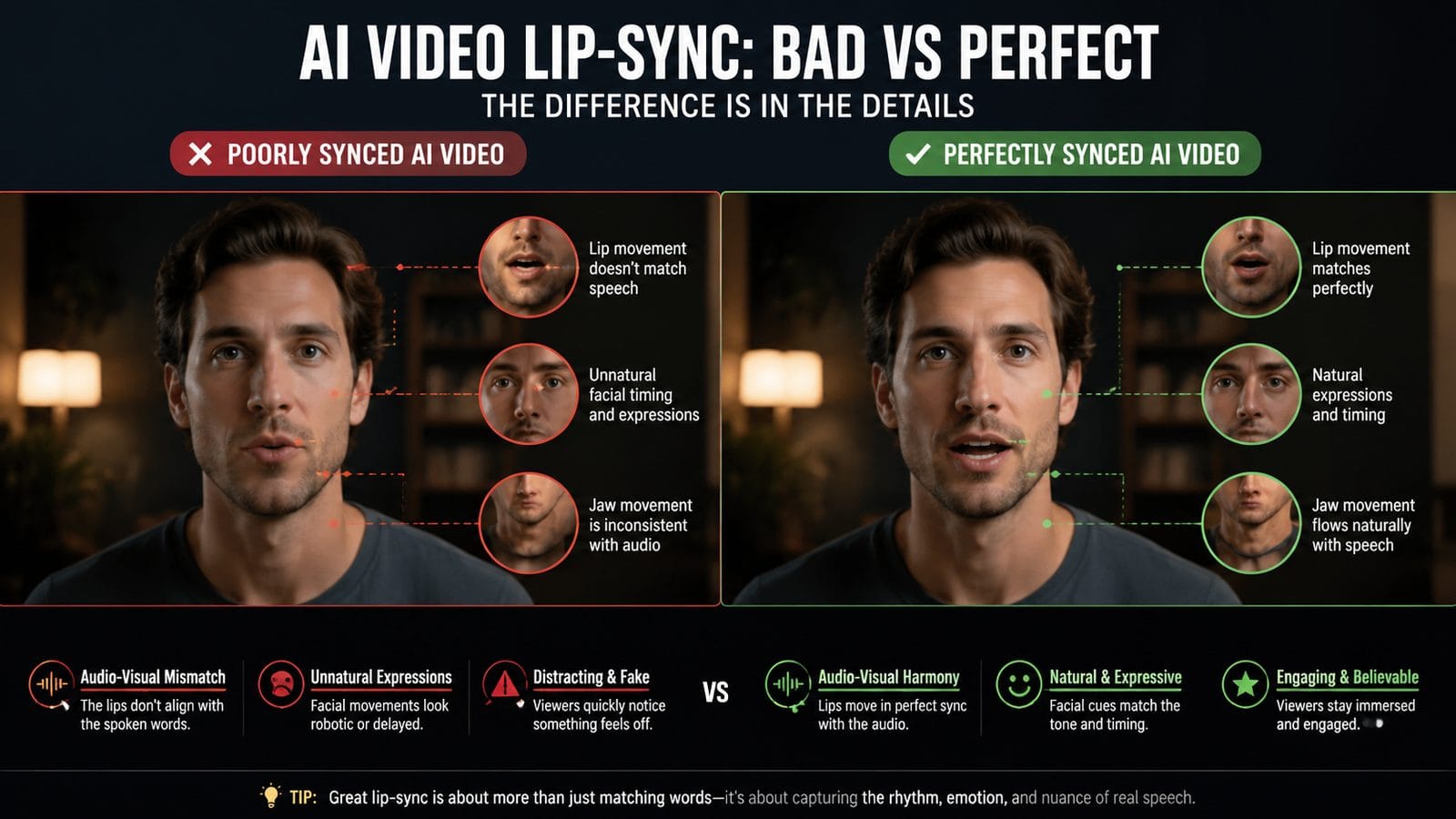 how to fix lip sync in ai videos workflow