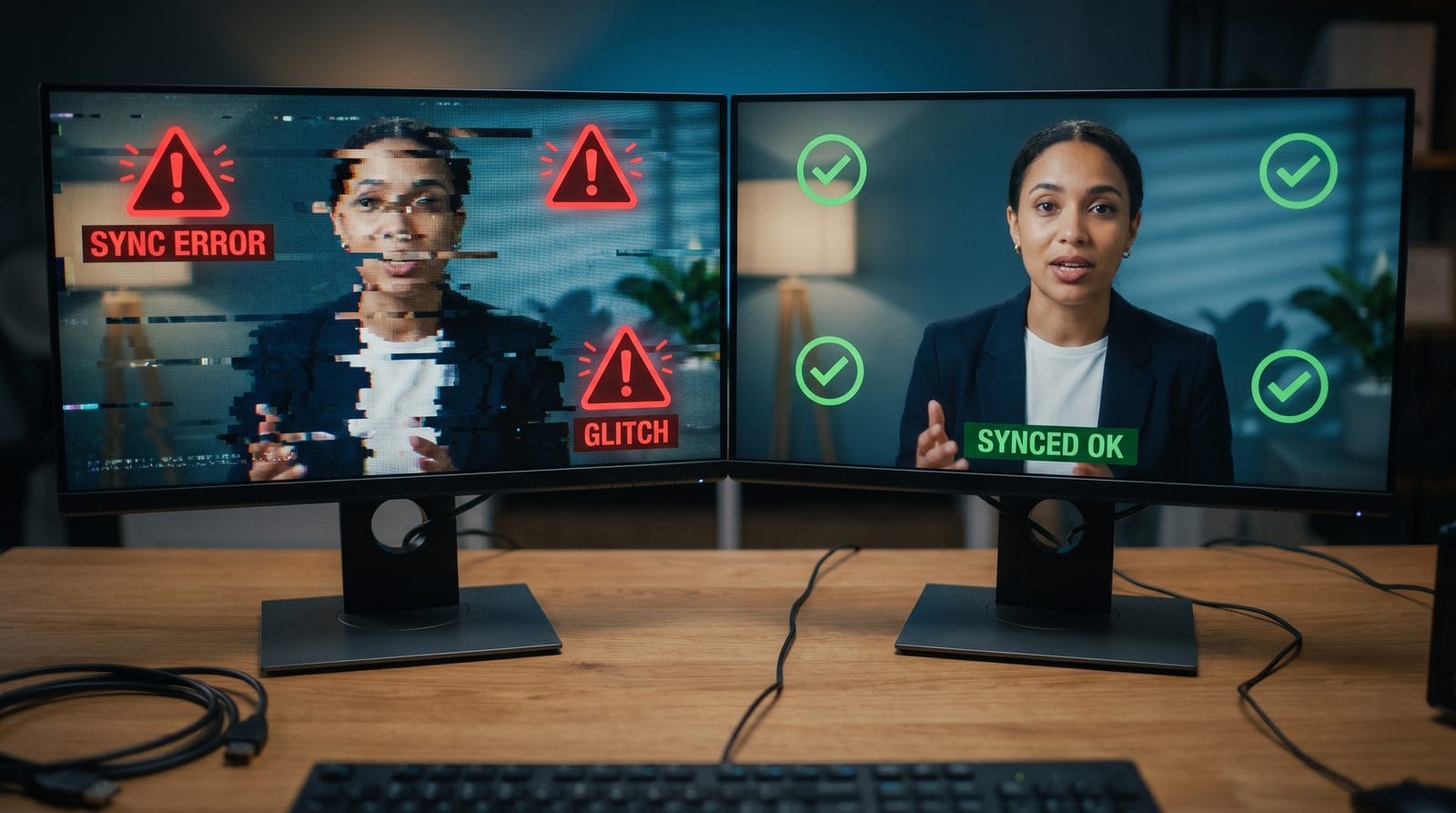 why ai video audio is out of sync workflow