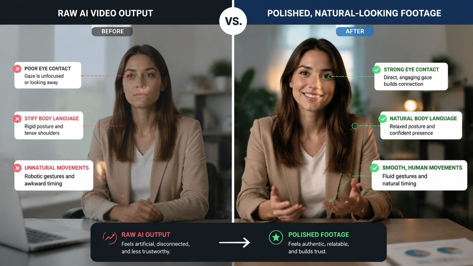 how to make ai videos more natural workflow
