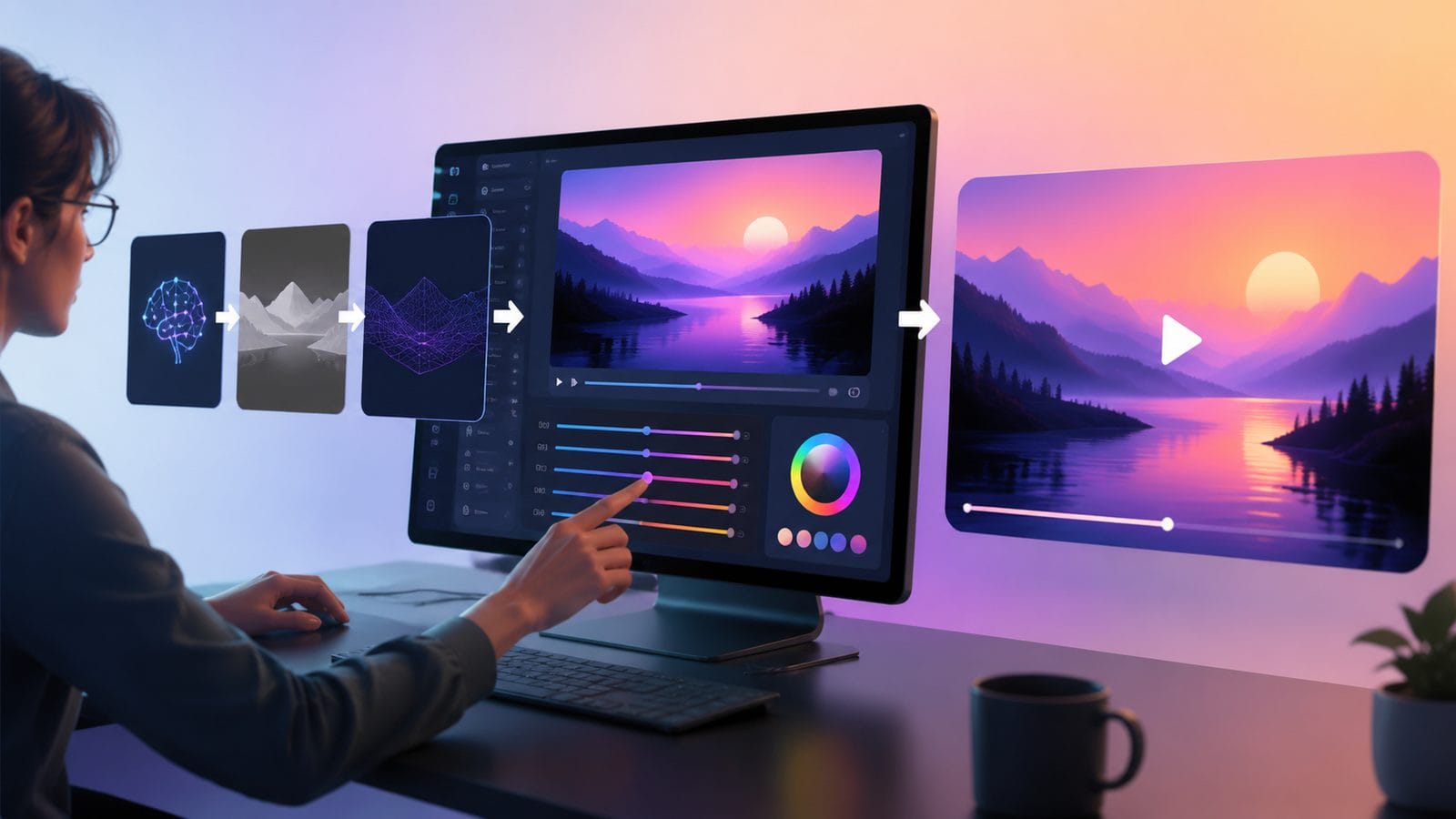 ai video generation with gradient workflow